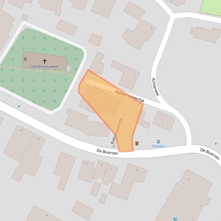 Kaart van postcodegebied 9136RA.