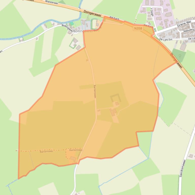 Kaart van postcodegebied 9137CD.