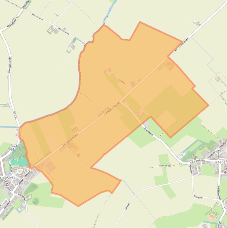 Kaart van postcodegebied 9137DK.