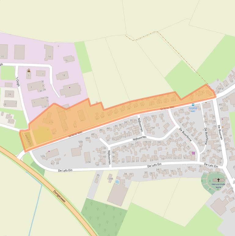 Kaart van postcodegebied 9137RZ.