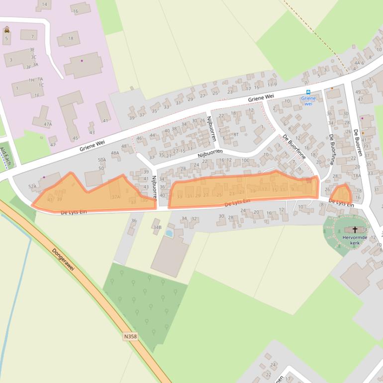 Kaart van postcodegebied 9137SG.