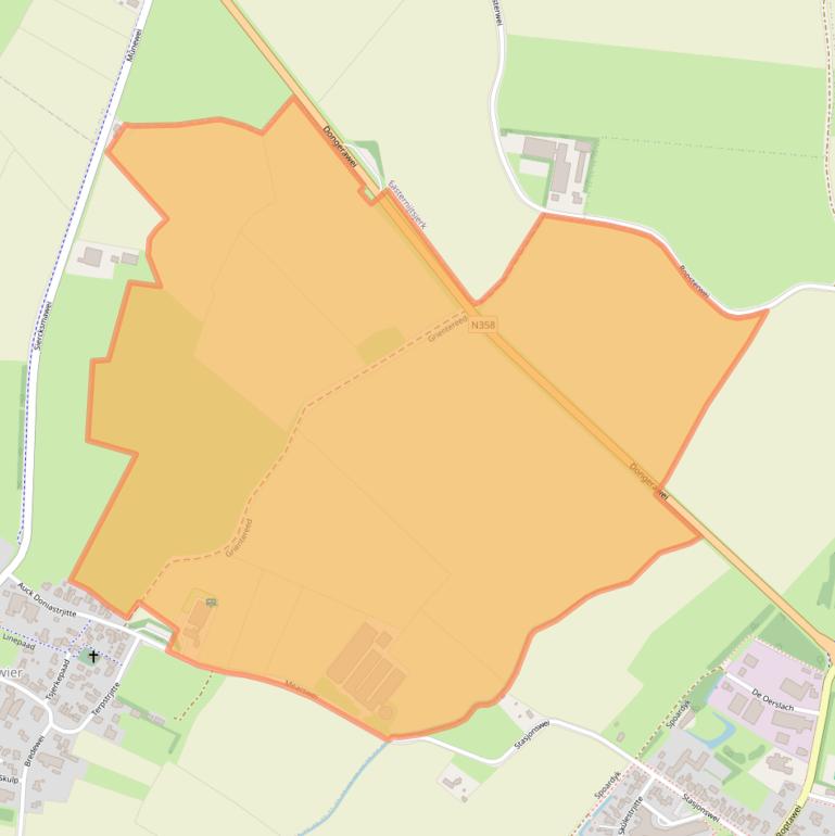 Kaart van postcodegebied 9138SB.