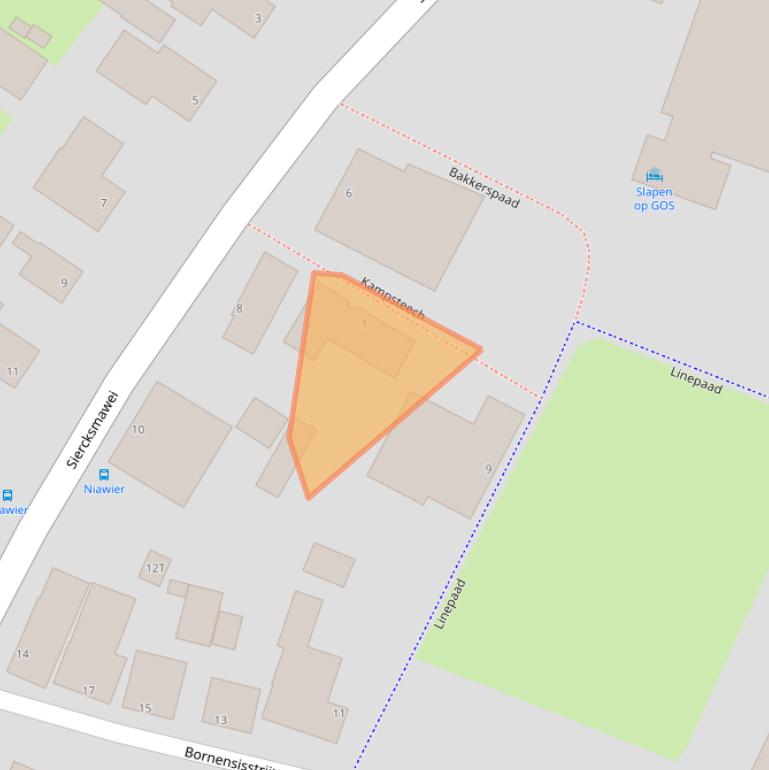 Kaart van postcodegebied 9138SZ.