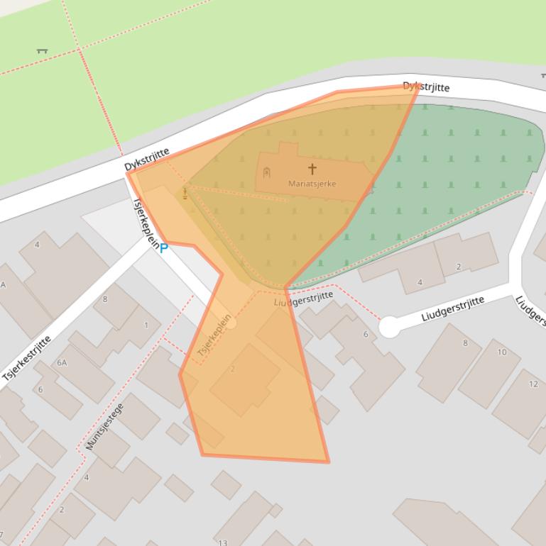 Kaart van postcodegebied 9141TM.
