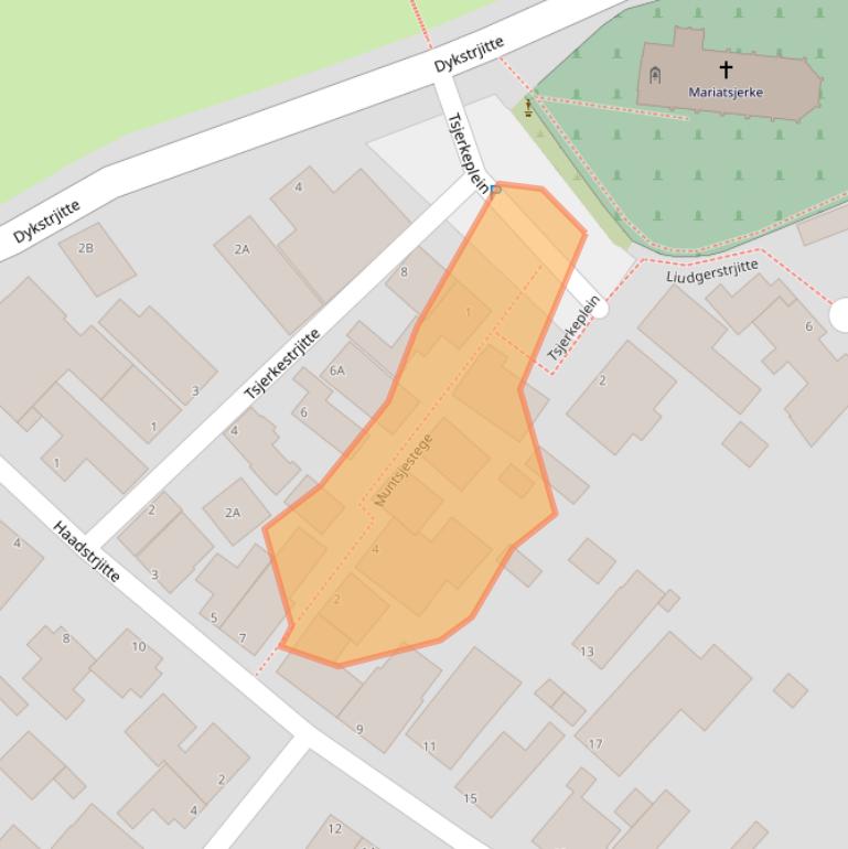 Kaart van postcodegebied 9141TN.