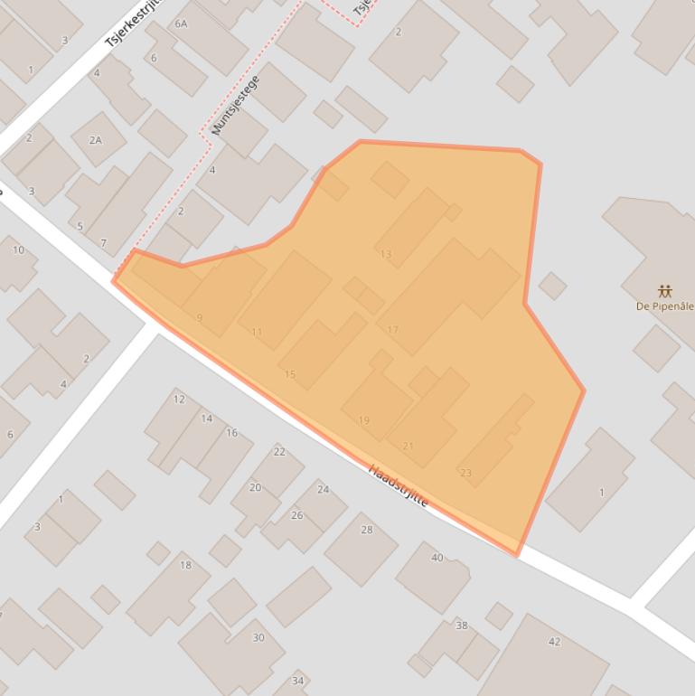 Kaart van postcodegebied 9141TR.