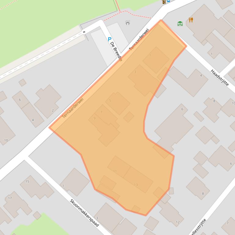 Kaart van postcodegebied 9141TV.