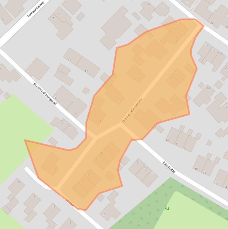 Kaart van postcodegebied 9141VB.