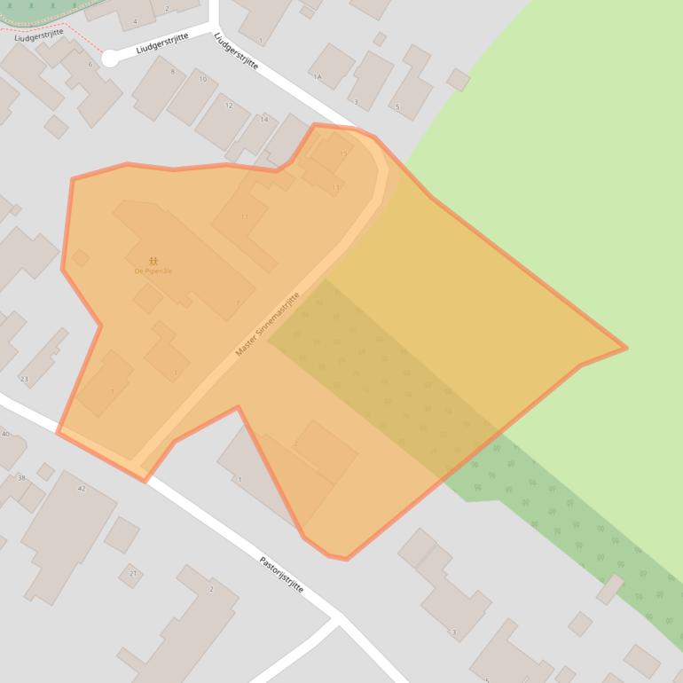 Kaart van postcodegebied 9141VH.