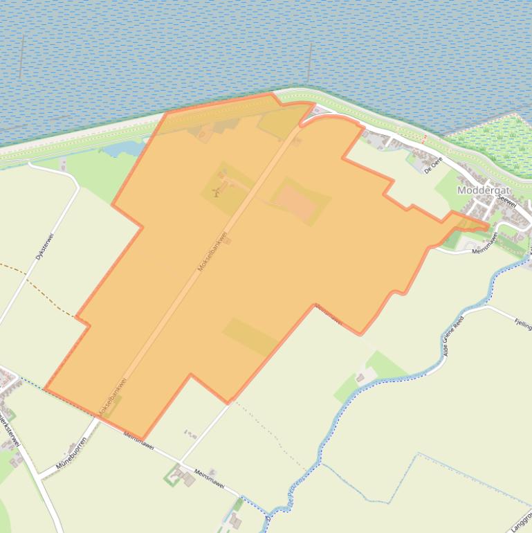 Kaart van postcodegebied 9142VJ.