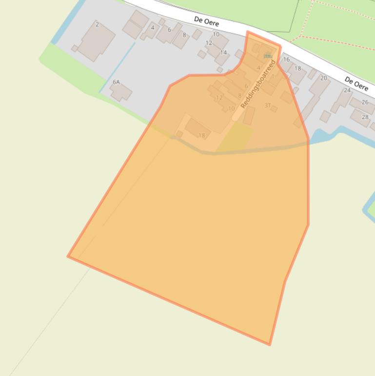 Kaart van postcodegebied 9142VM.