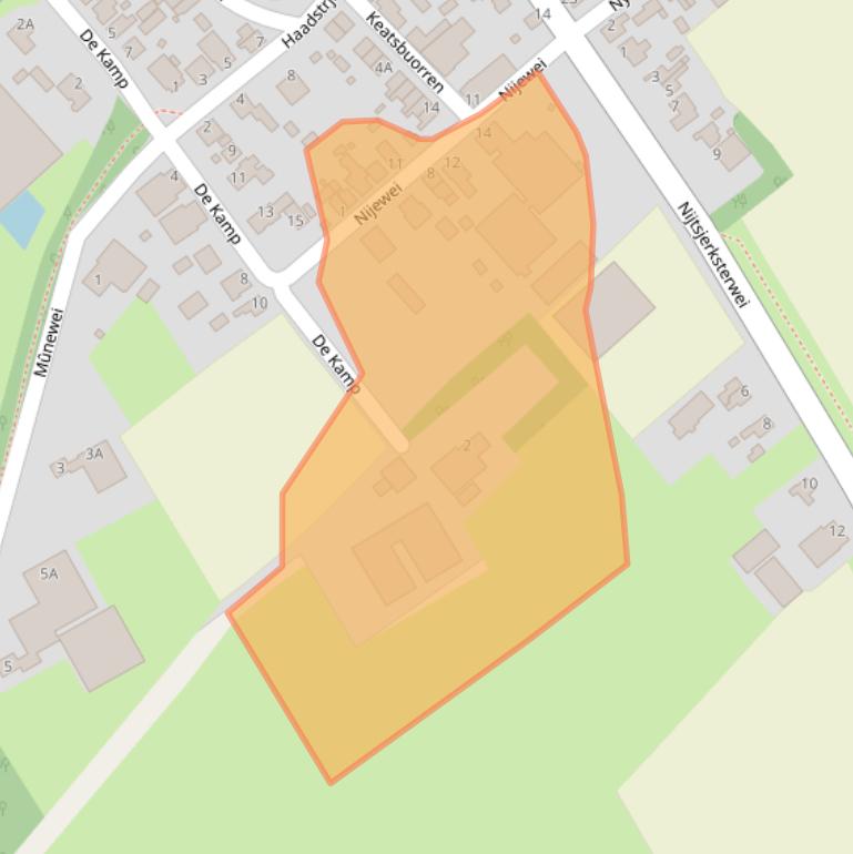 Kaart van postcodegebied 9143WN.