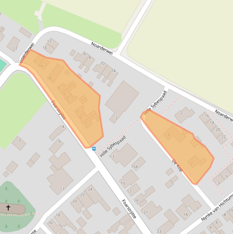 Kaart van postcodegebied 9143WP.