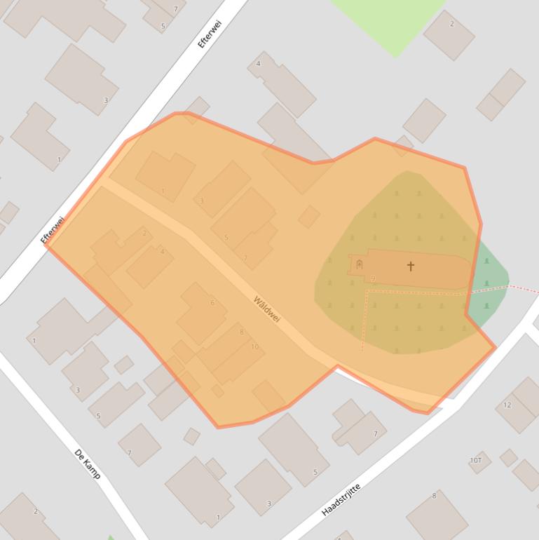 Kaart van postcodegebied 9143WX.