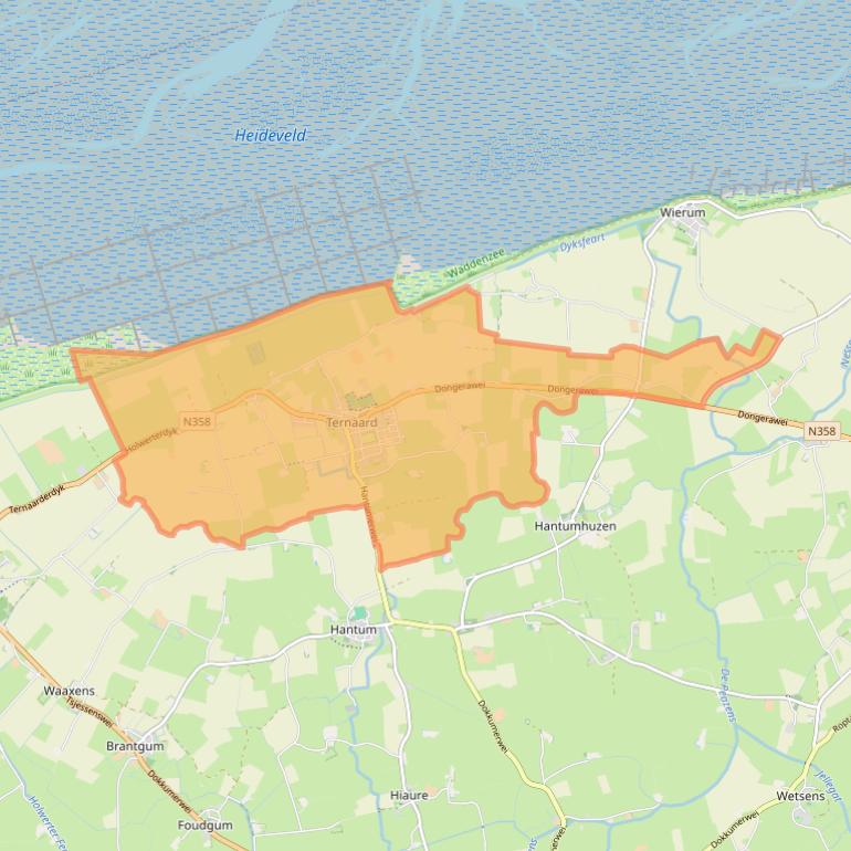 Kaart van postcodegebied 9145.