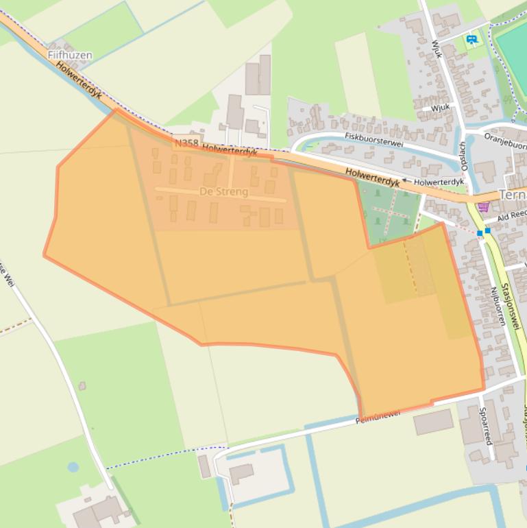 Kaart van postcodegebied 9145PA.