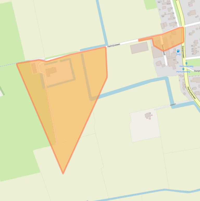 Kaart van postcodegebied 9145RN.