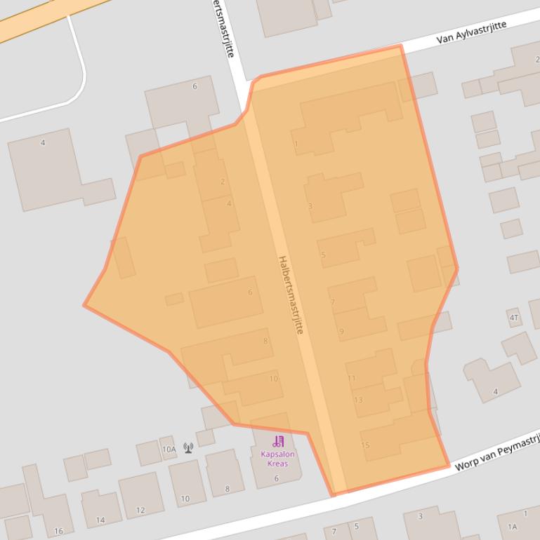 Kaart van postcodegebied 9145SB.