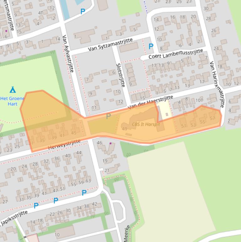 Kaart van postcodegebied 9145SK.