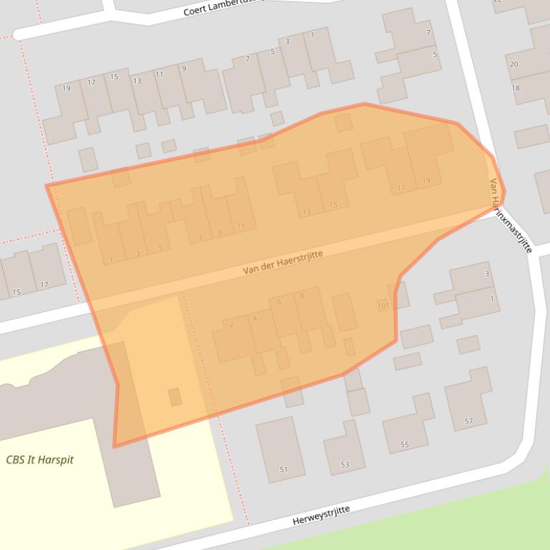 Kaart van postcodegebied 9145SV.