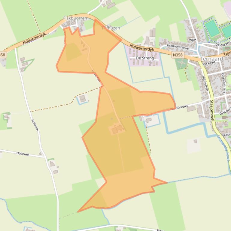 Kaart van postcodegebied 9145SZ.