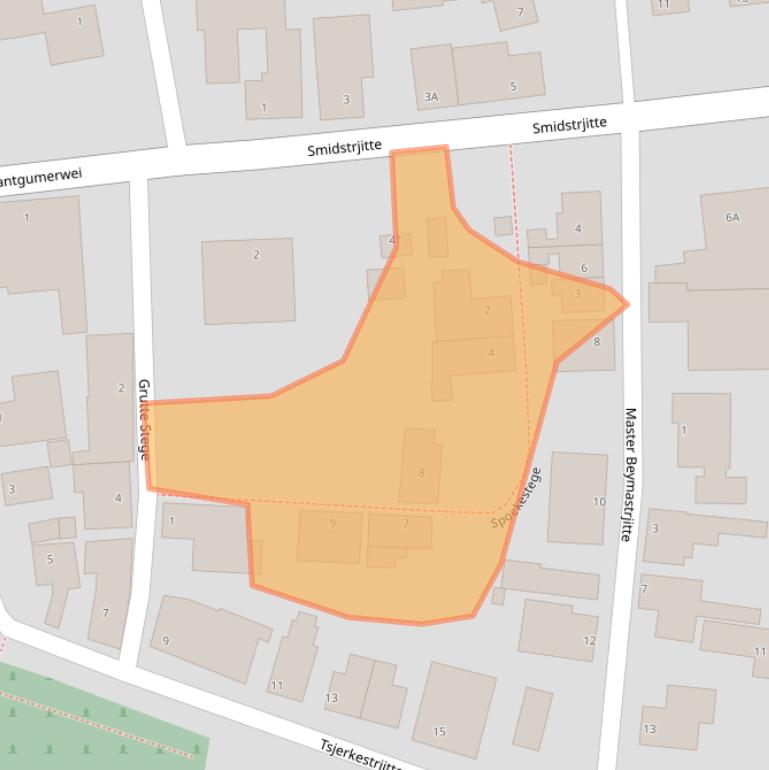 Kaart van postcodegebied 9147BR.