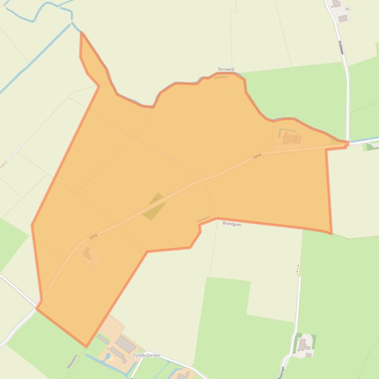 Kaart van postcodegebied 9151BA.