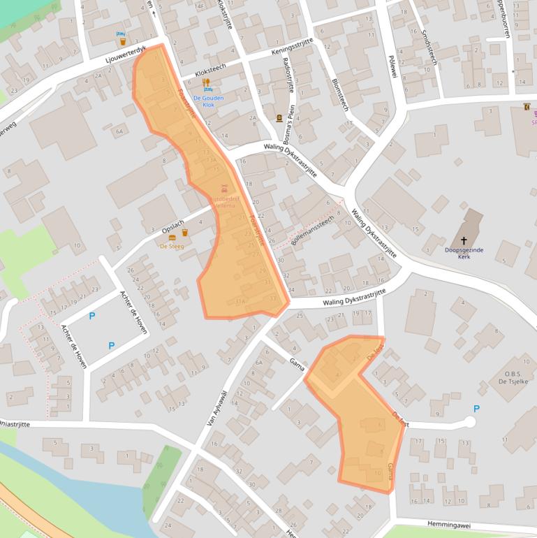 Kaart van postcodegebied 9151HD.