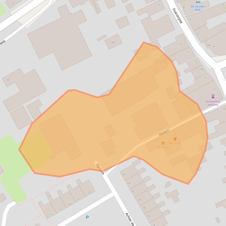 Kaart van postcodegebied 9151HH.