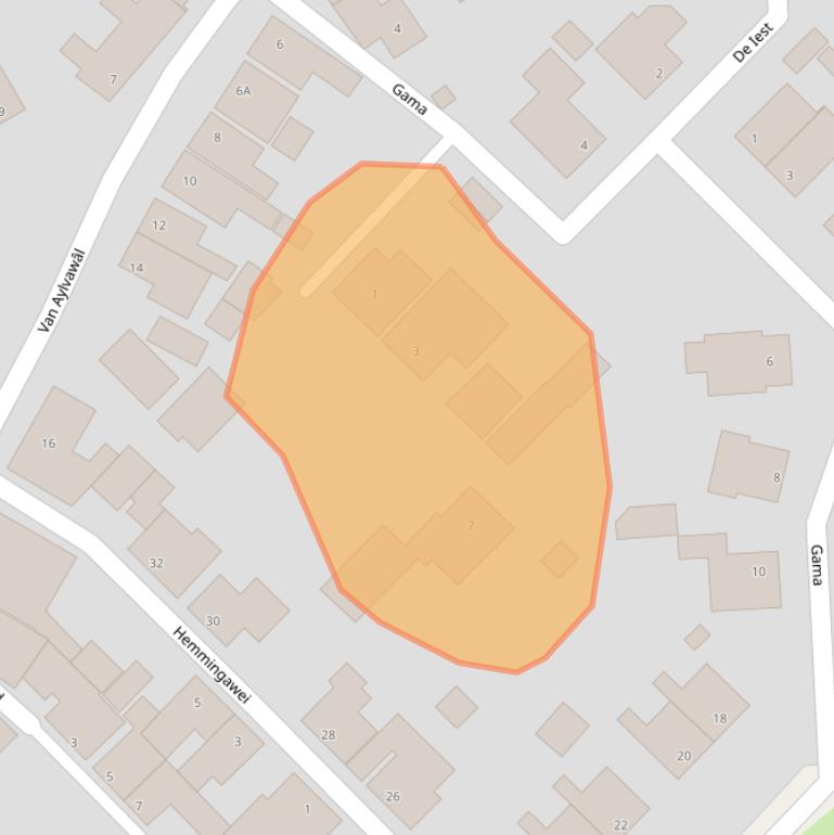 Kaart van postcodegebied 9151HL.