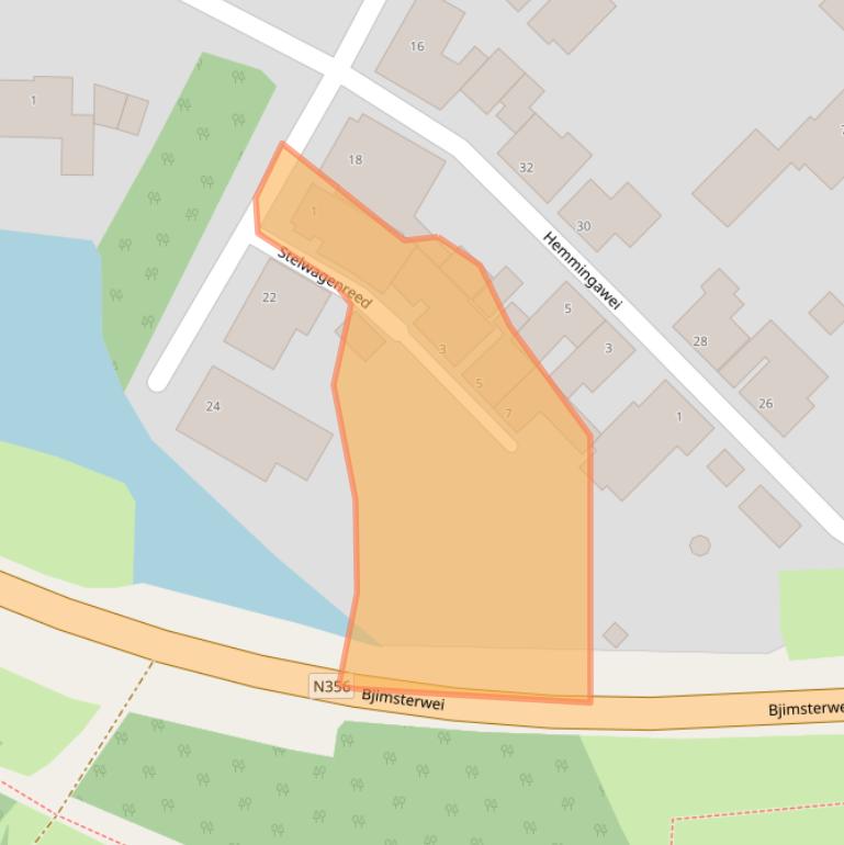 Kaart van postcodegebied 9151HM.