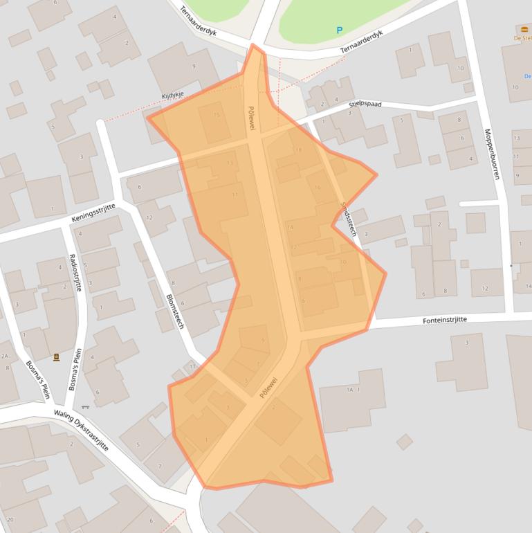 Kaart van postcodegebied 9151HX.