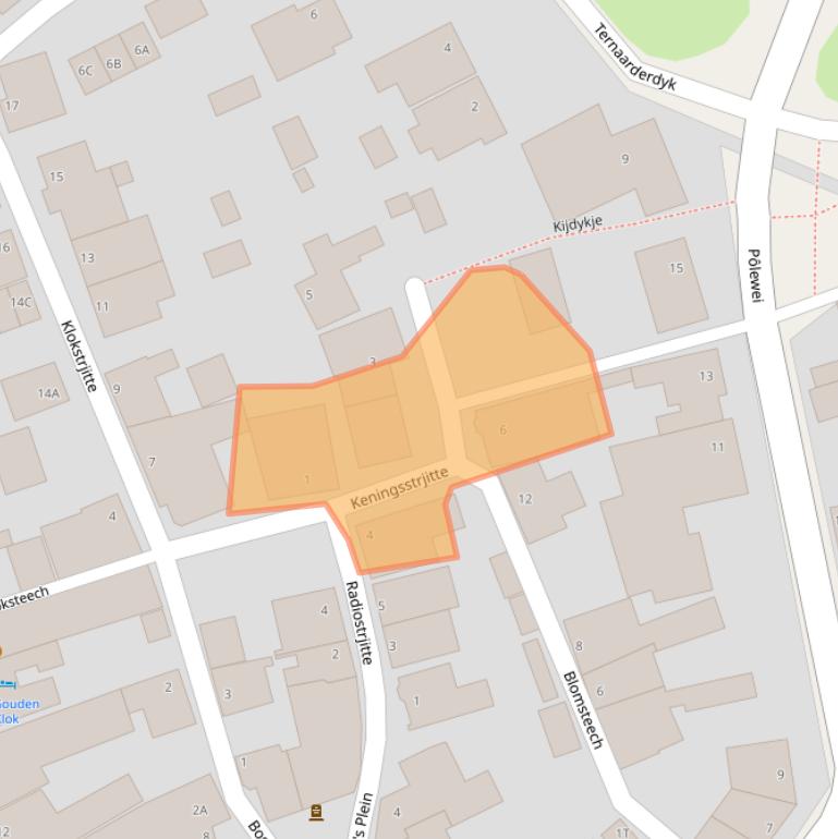 Kaart van postcodegebied 9151JA.