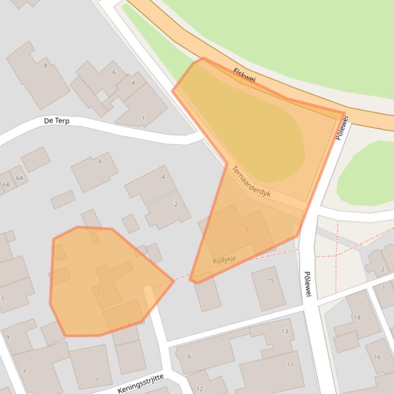 Kaart van postcodegebied 9151JG.