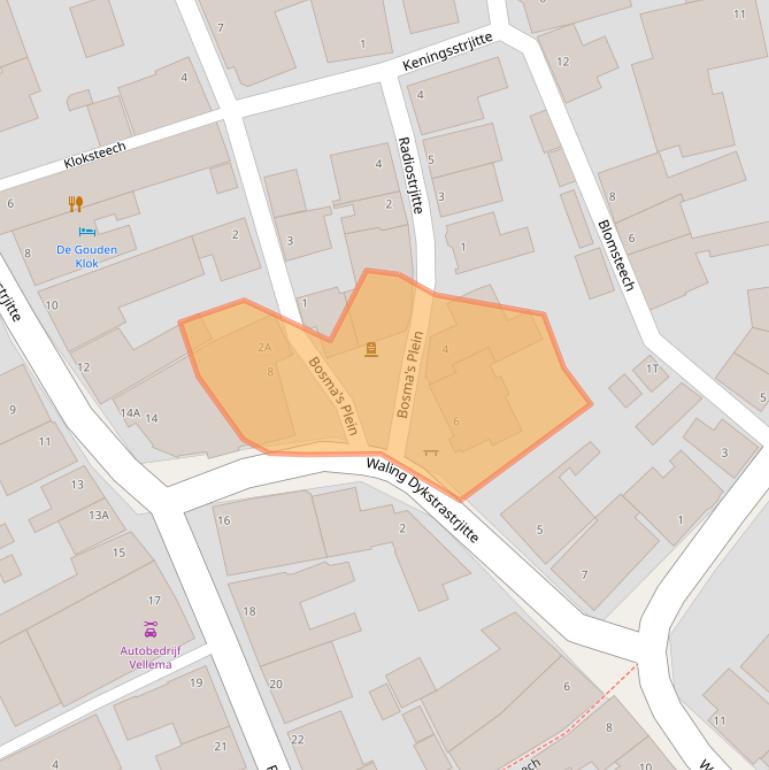 Kaart van postcodegebied 9151JH.