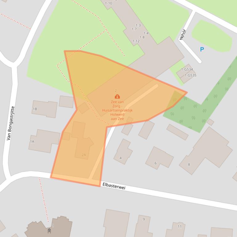 Kaart van postcodegebied 9151KP.