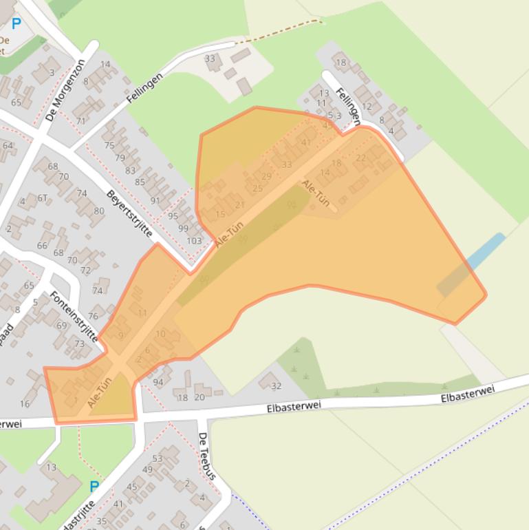 Kaart van postcodegebied 9151KS.
