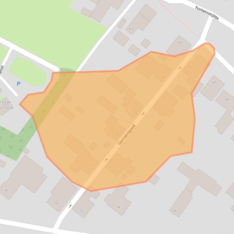 Kaart van postcodegebied 9151KZ.