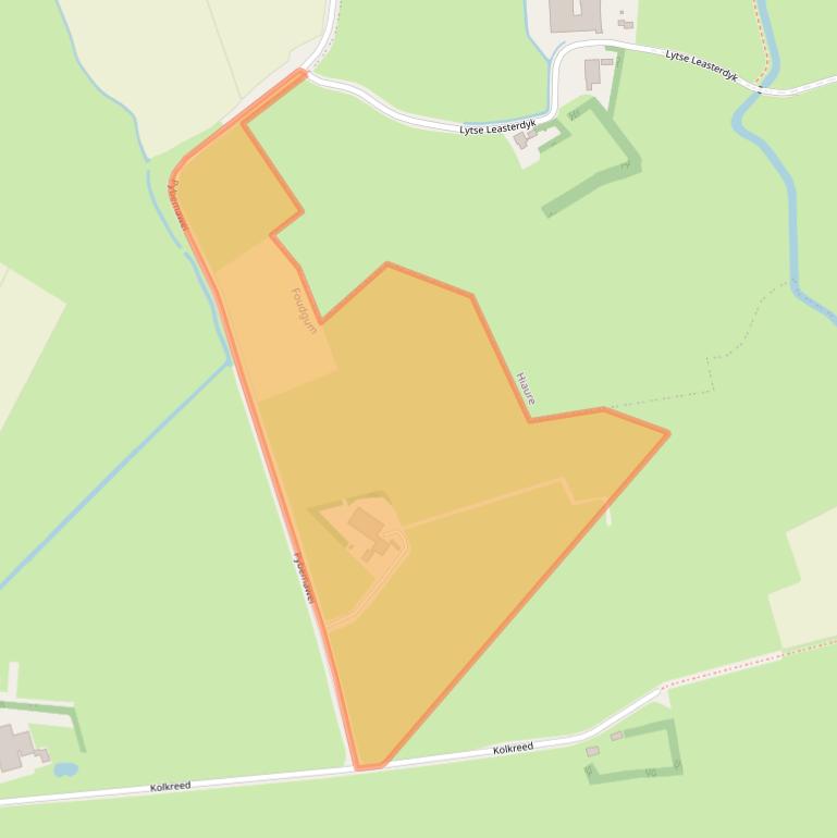 Kaart van postcodegebied 9154AT.