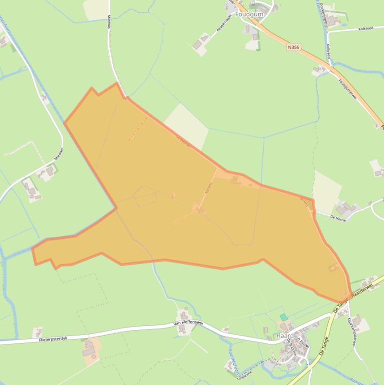 Kaart van postcodegebied 9155AK.