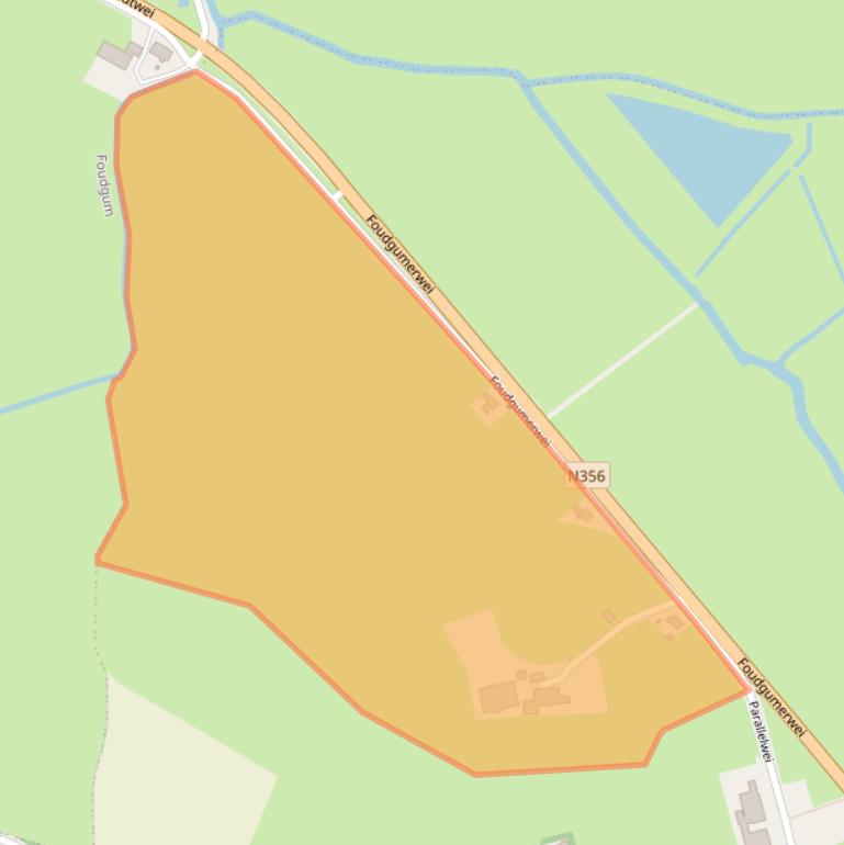 Kaart van postcodegebied 9156AE.