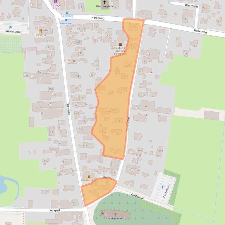 Kaart van postcodegebied 9161AB.