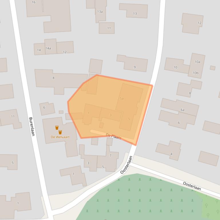 Kaart van postcodegebied 9161AD.