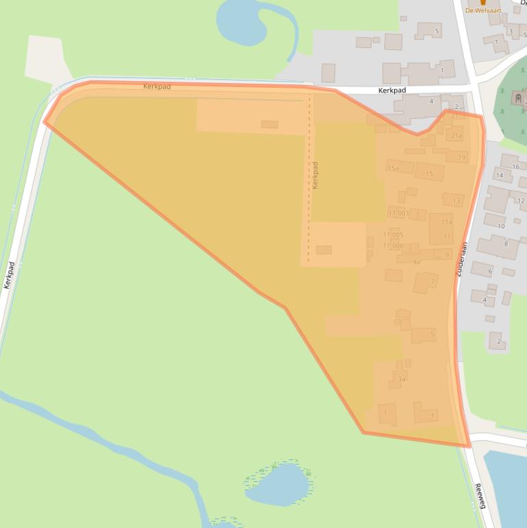 Kaart van postcodegebied 9161AE.