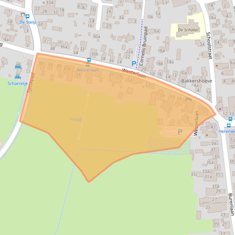 Kaart van postcodegebied 9161AN.