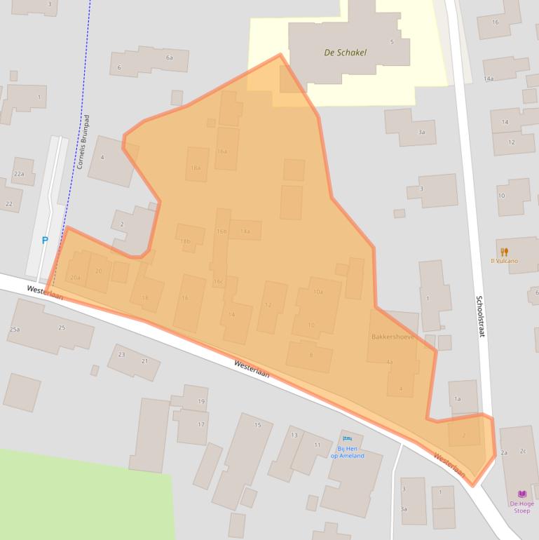 Kaart van postcodegebied 9161AP.