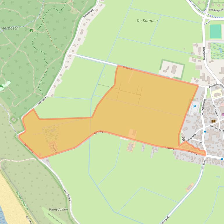 Kaart van postcodegebied 9161AV.