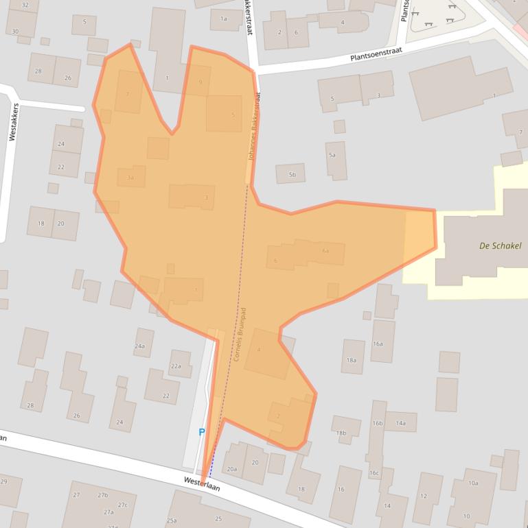 Kaart van postcodegebied 9161BC.