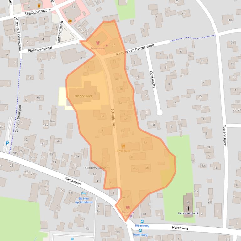 Kaart van postcodegebied 9161BE.