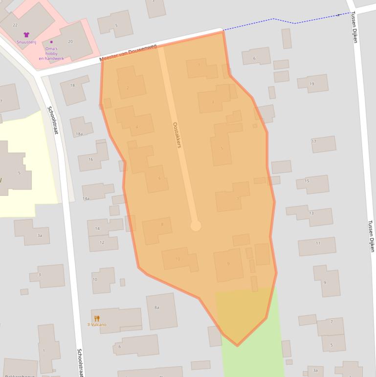 Kaart van postcodegebied 9161BG.